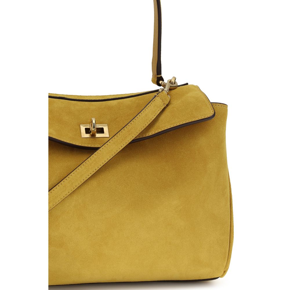 Balenciaga Beige Calf Leather Bos Taurus Shoulder Bag Small Rodeo Handbag