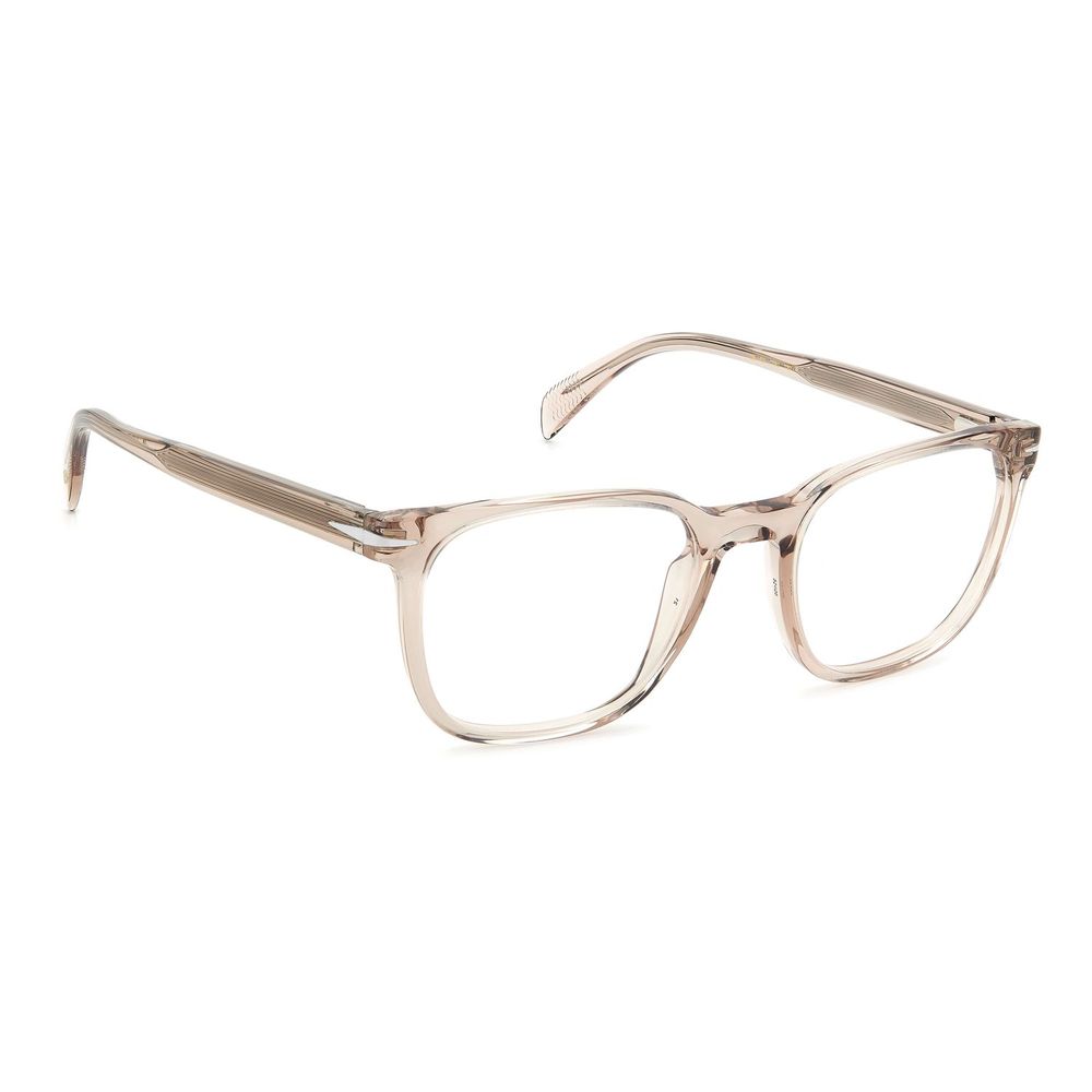 David Beckham Men's Gold Optical Glasses – Square Full-Rim Frames