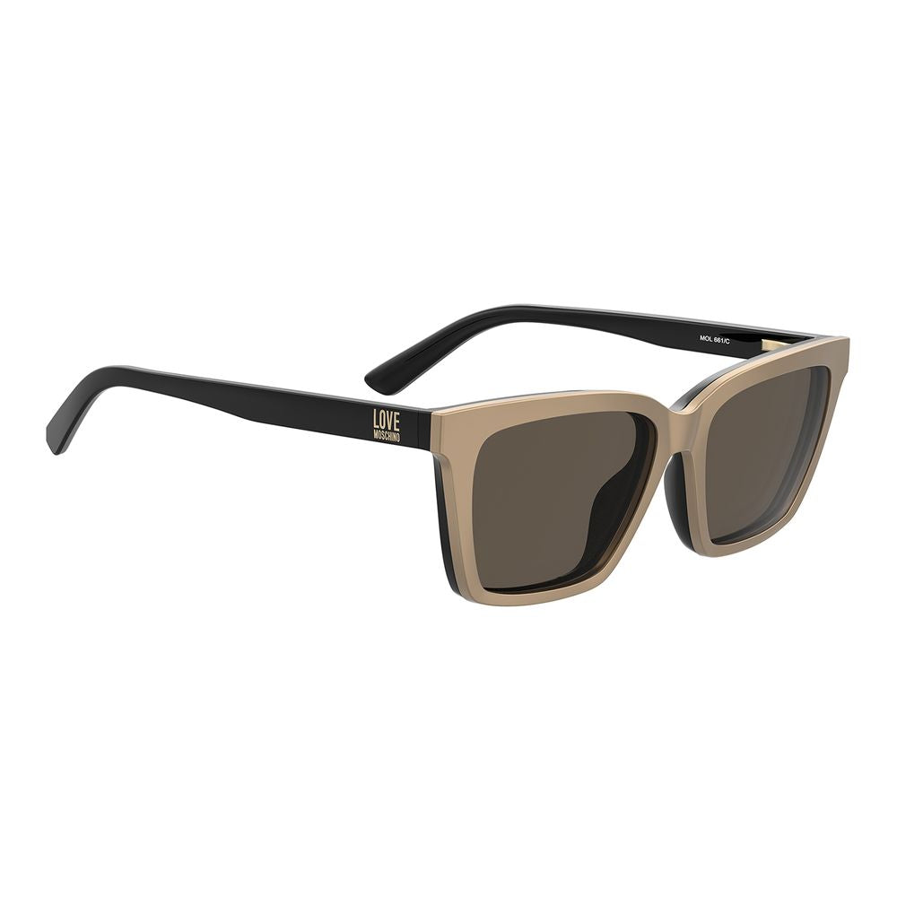 Love Moschino Women's Hybrid Glasses – Black Butterfly Frame, 54mm