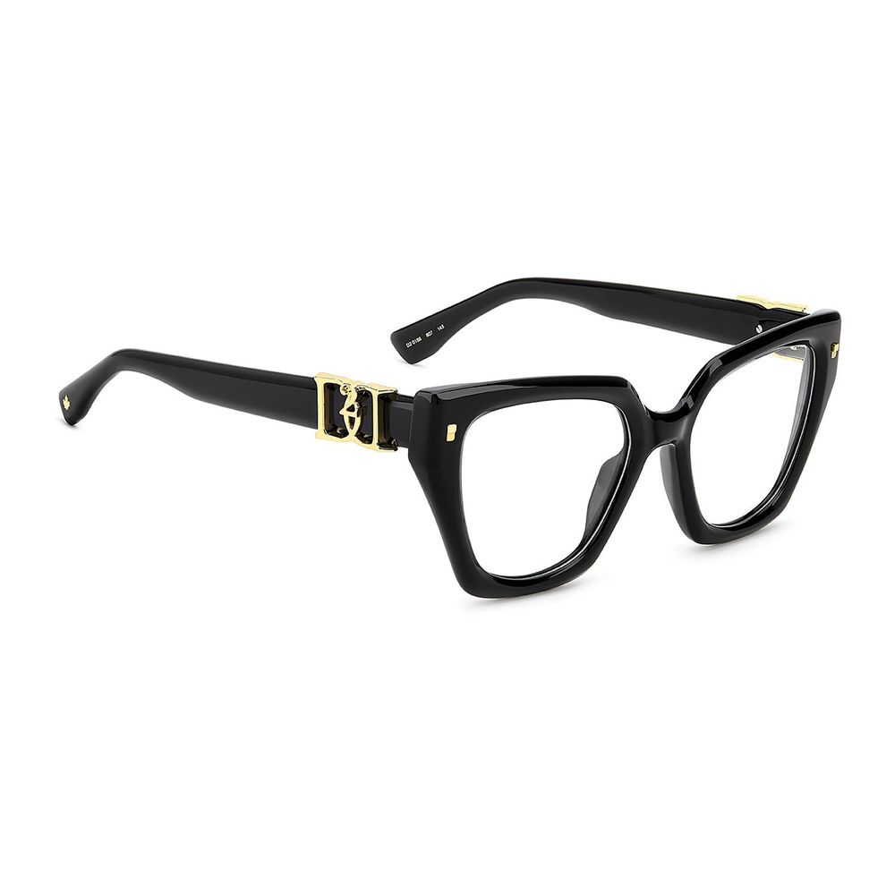 Dsquared² Women's Optical Glasses – Black Butterfly Frame