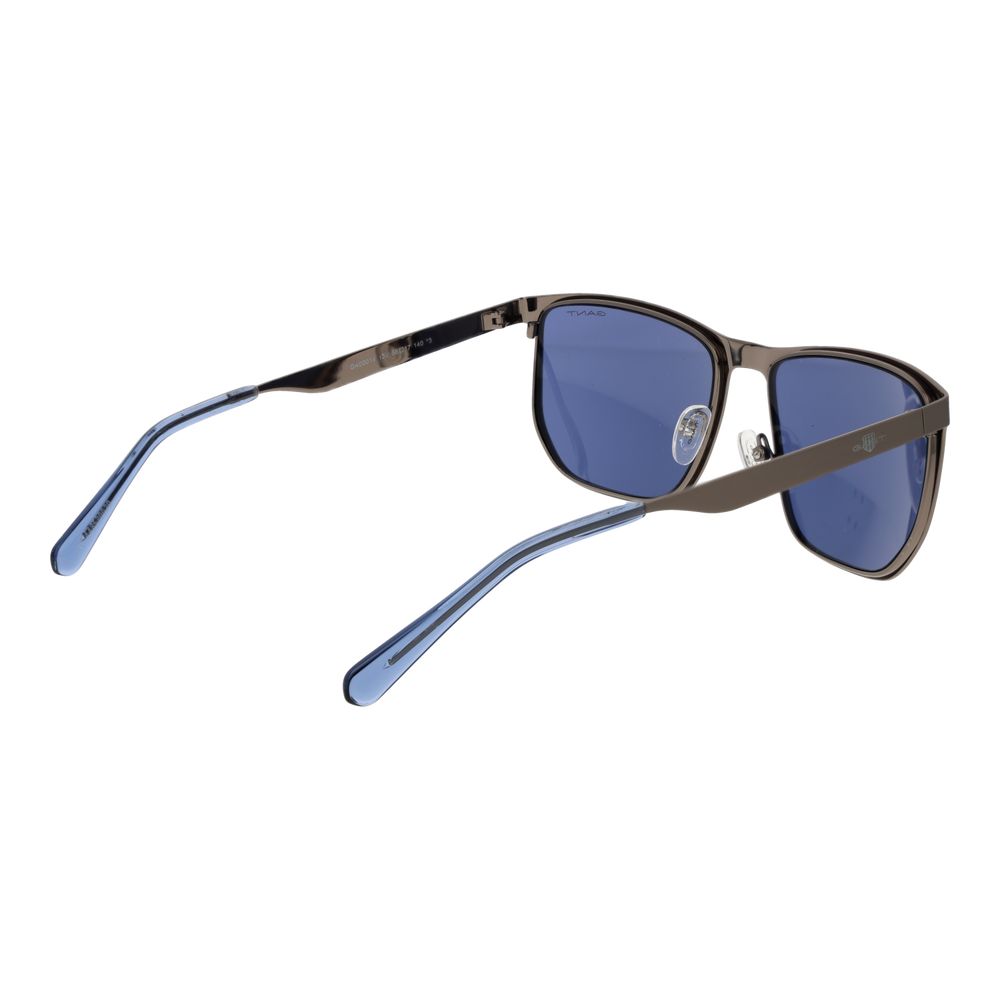 Gant Men’s Sunglasses – Gunmetal Square Frame, Blue Lenses