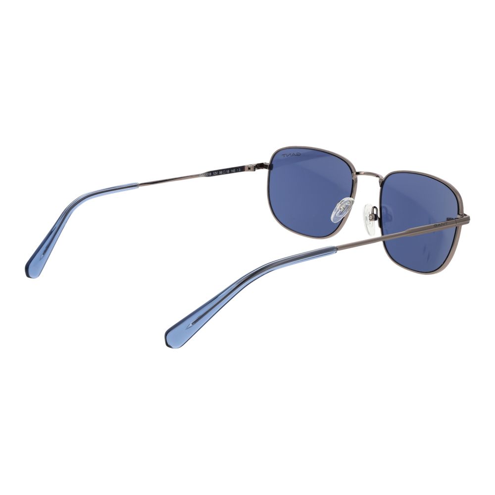Gant Men’s Sunglasses – Gunmetal Rectangle Frame, Blue Lenses