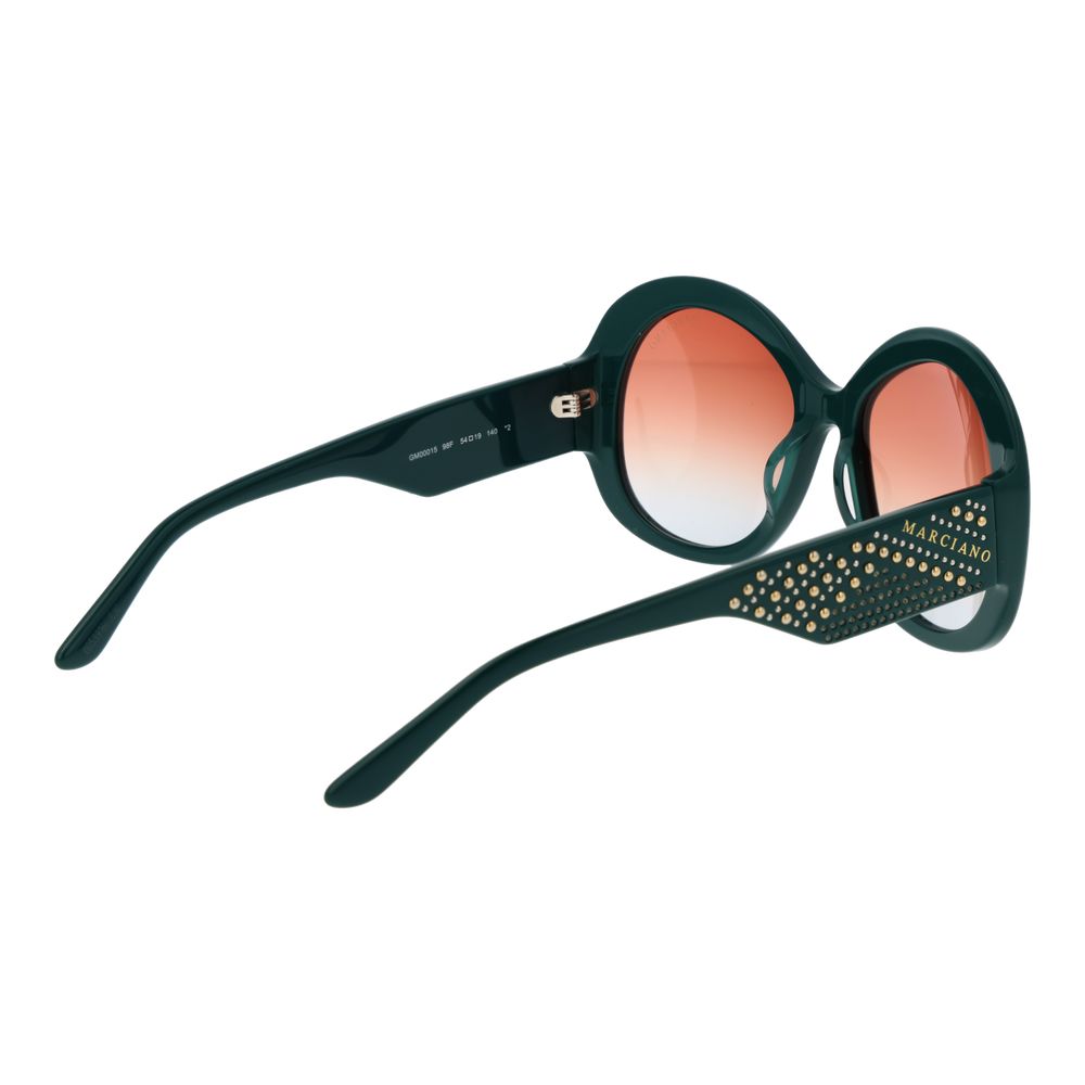 Marciano by Guess Women’s Sunglasses – Turquoise Butterfly Frame, Brown Gradient Lenses