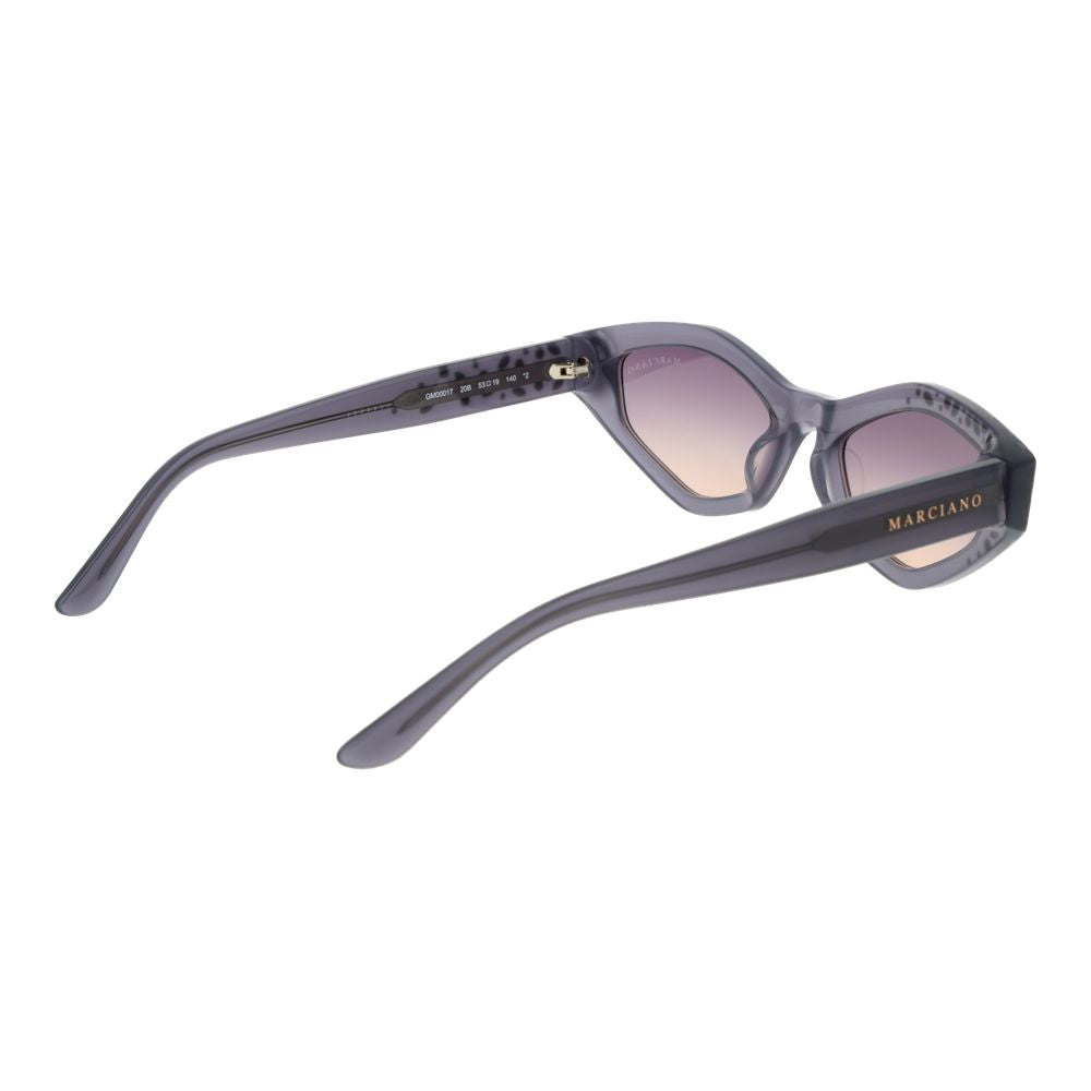 Marciano by Guess Women's Sunglasses – Grey Oval Frame, Purple Gradient Lenses