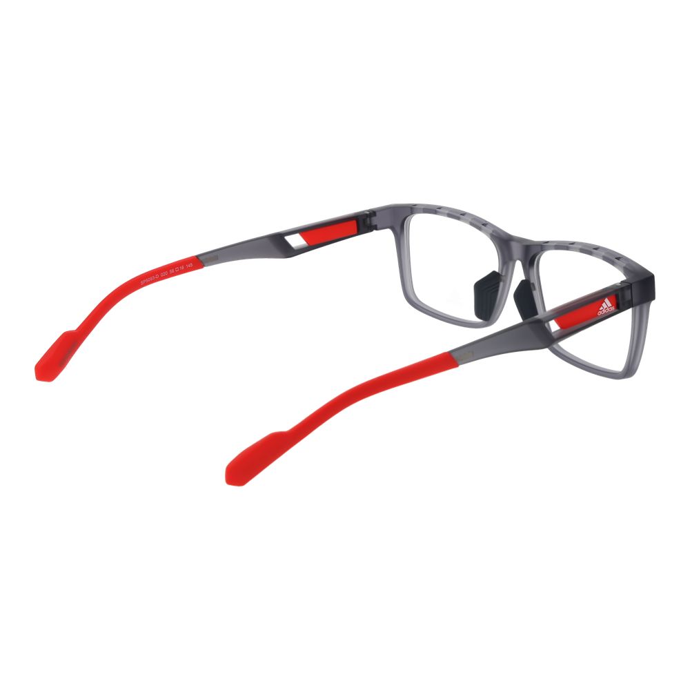 Adidas Grey Plastic Optical Glasses – Square Full-Rim Frames