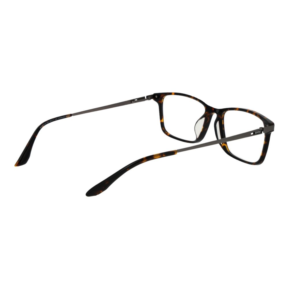 BMW Men’s Titanium Optical Glasses – Brown Rectangle Frame