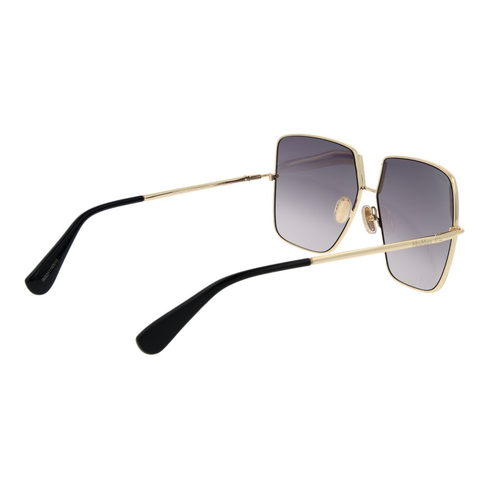 Max Mara Women’s Sunglasses – Black Metal Frame, Grey Gradient Lenses