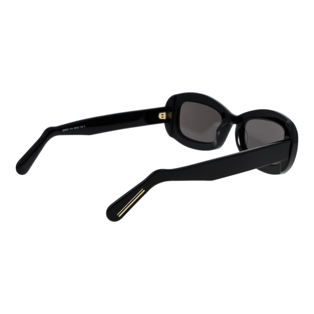 GCDS Unisex Black Plastic Sunglasses with Grey Lenses