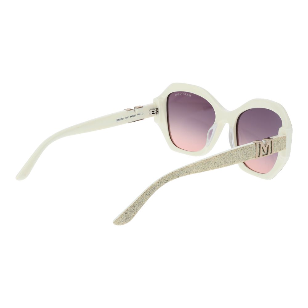 Marciano by Guess Women’s Sunglasses – Cream Butterfly Frame, Grey Gradient Lenses