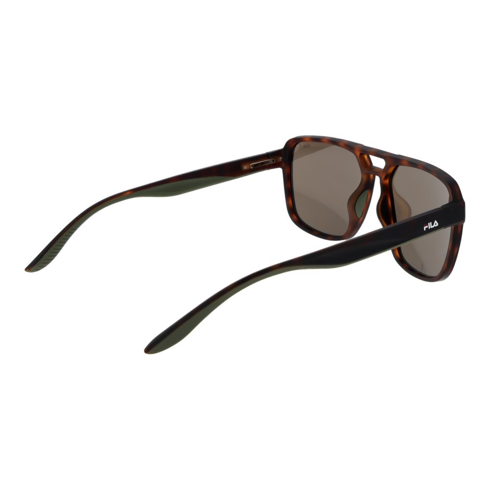 Fila Men's Multicolor Sunglasses – Aviator Style with Grey Polarized Lenses