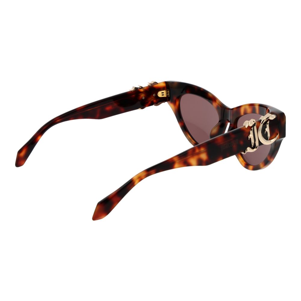 Just Cavalli Women’s Sunglasses – Multicolor Cat Eye Frame, Brown Lenses