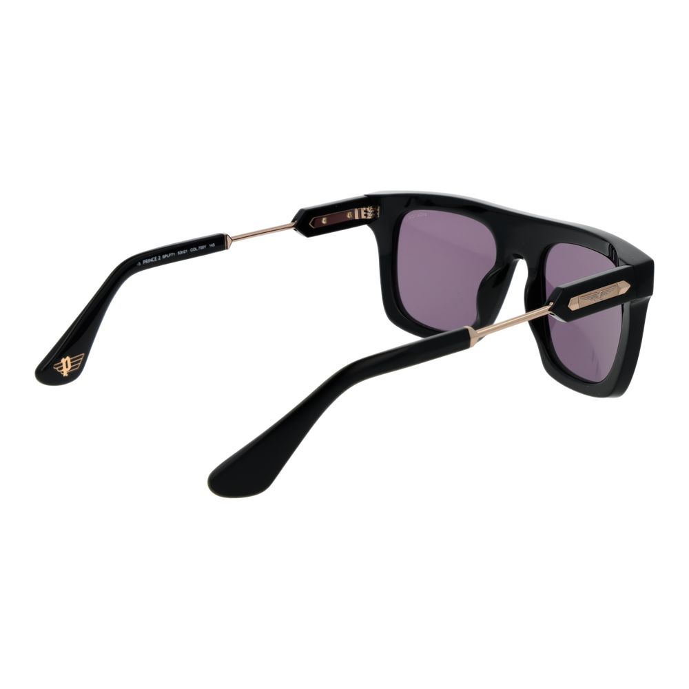 Police Men’s Sunglasses – Black Rectangle Frame, Grey Lenses