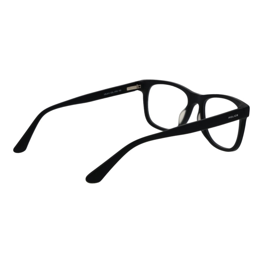 Police Men's Optical Glasses – Black Full-Rim Frame, 52mm