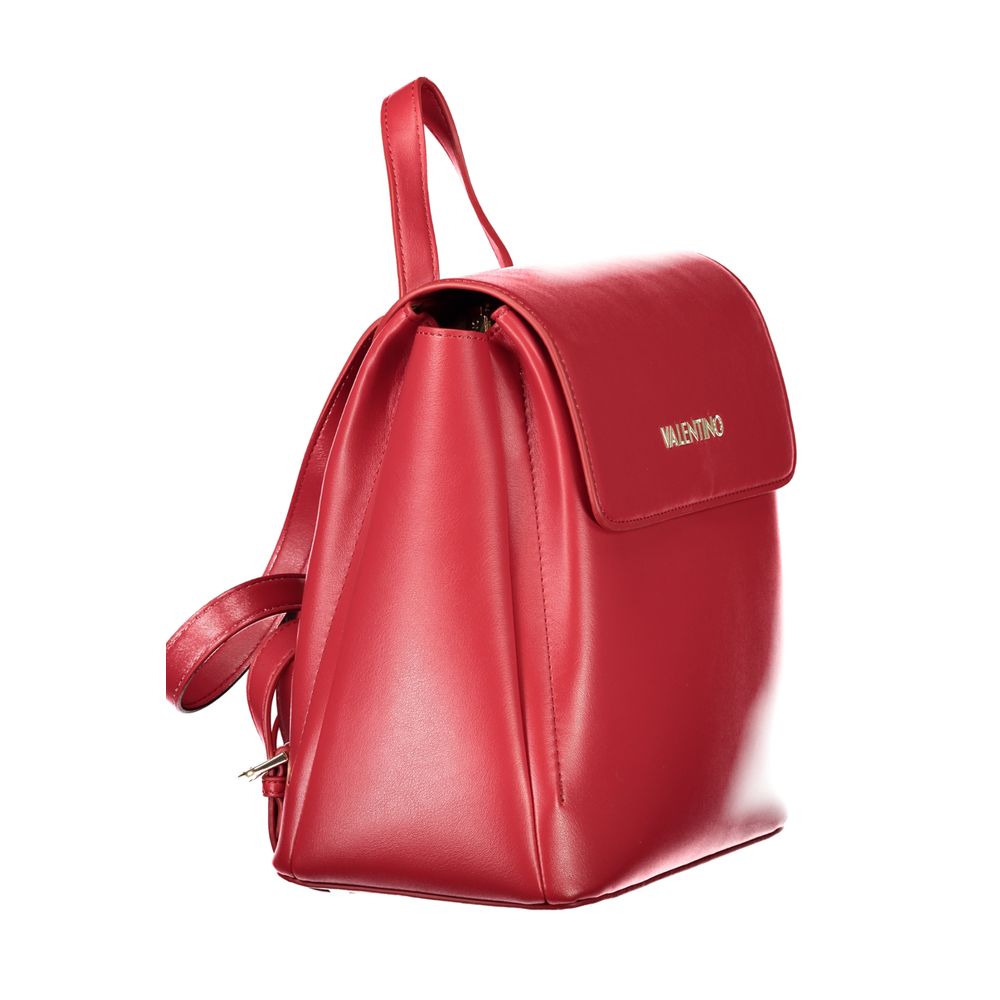 Mario Valentino Red Faux Leather Handbag