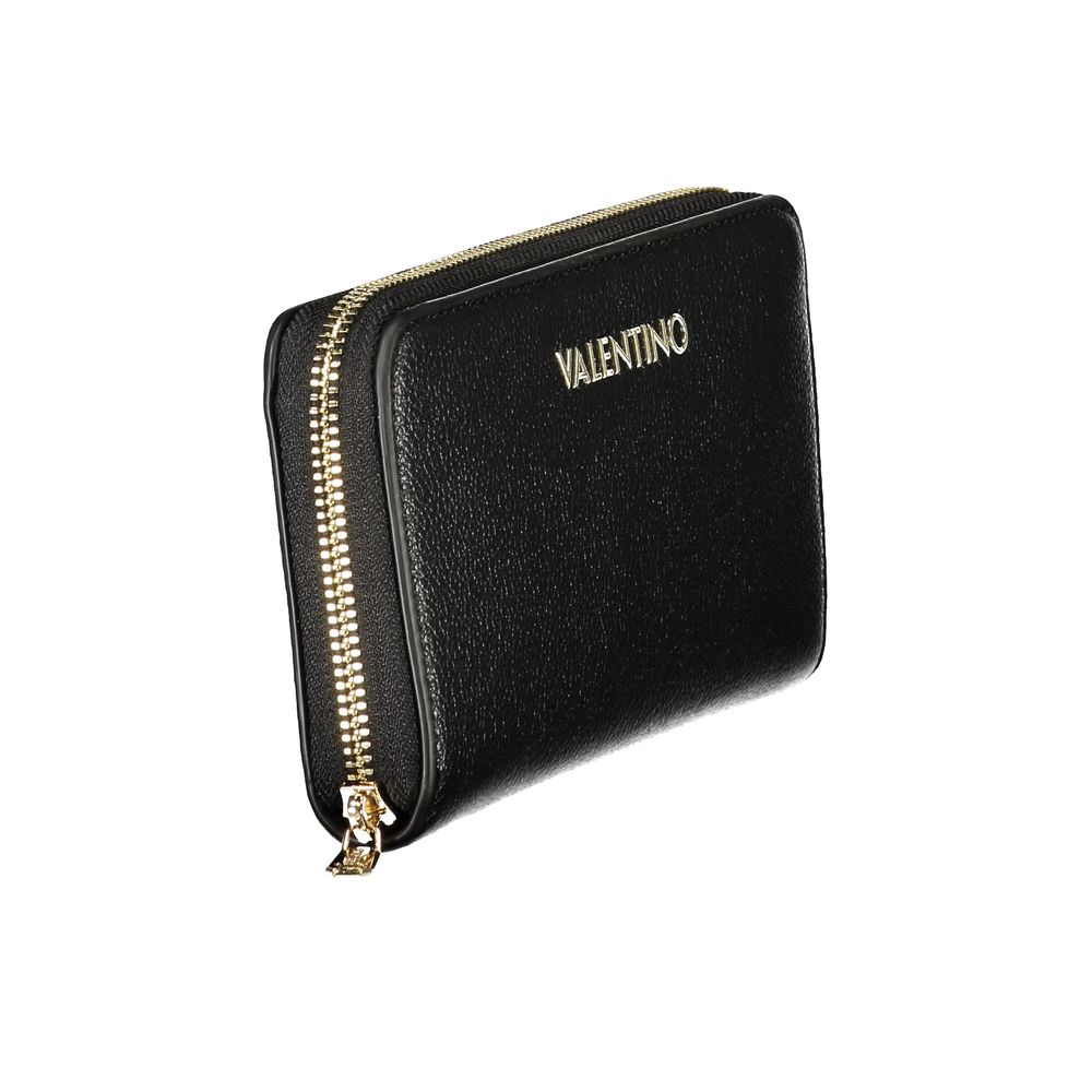Mario Valentino Black Faux Leather Wallet