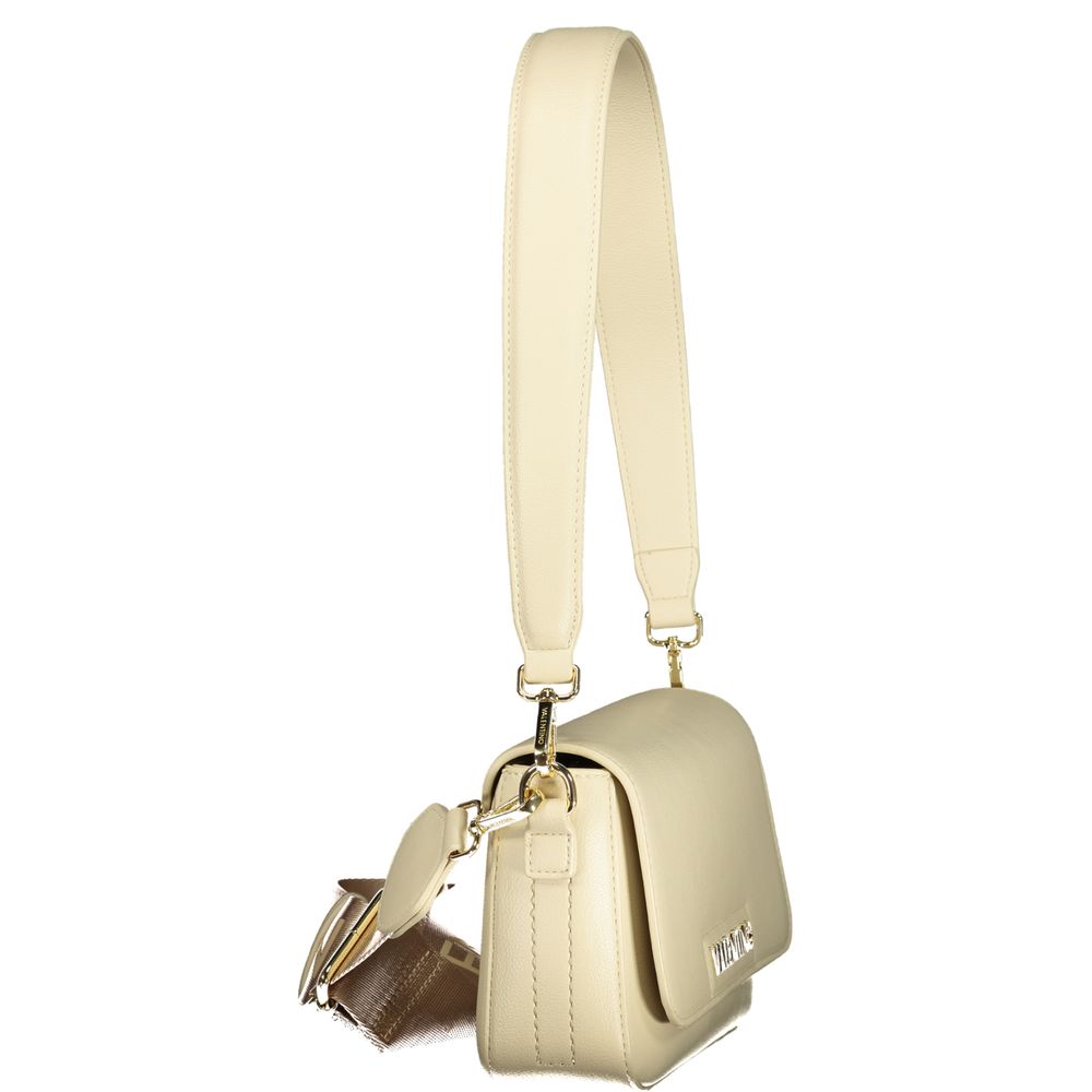 Mario Valentino Beige Faux Leather Handbag