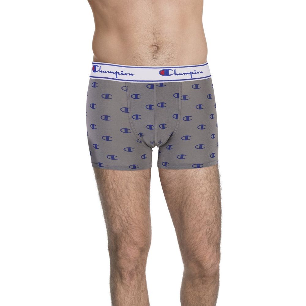 Champion Grey Cotton Boxers - Comfort Meets Style