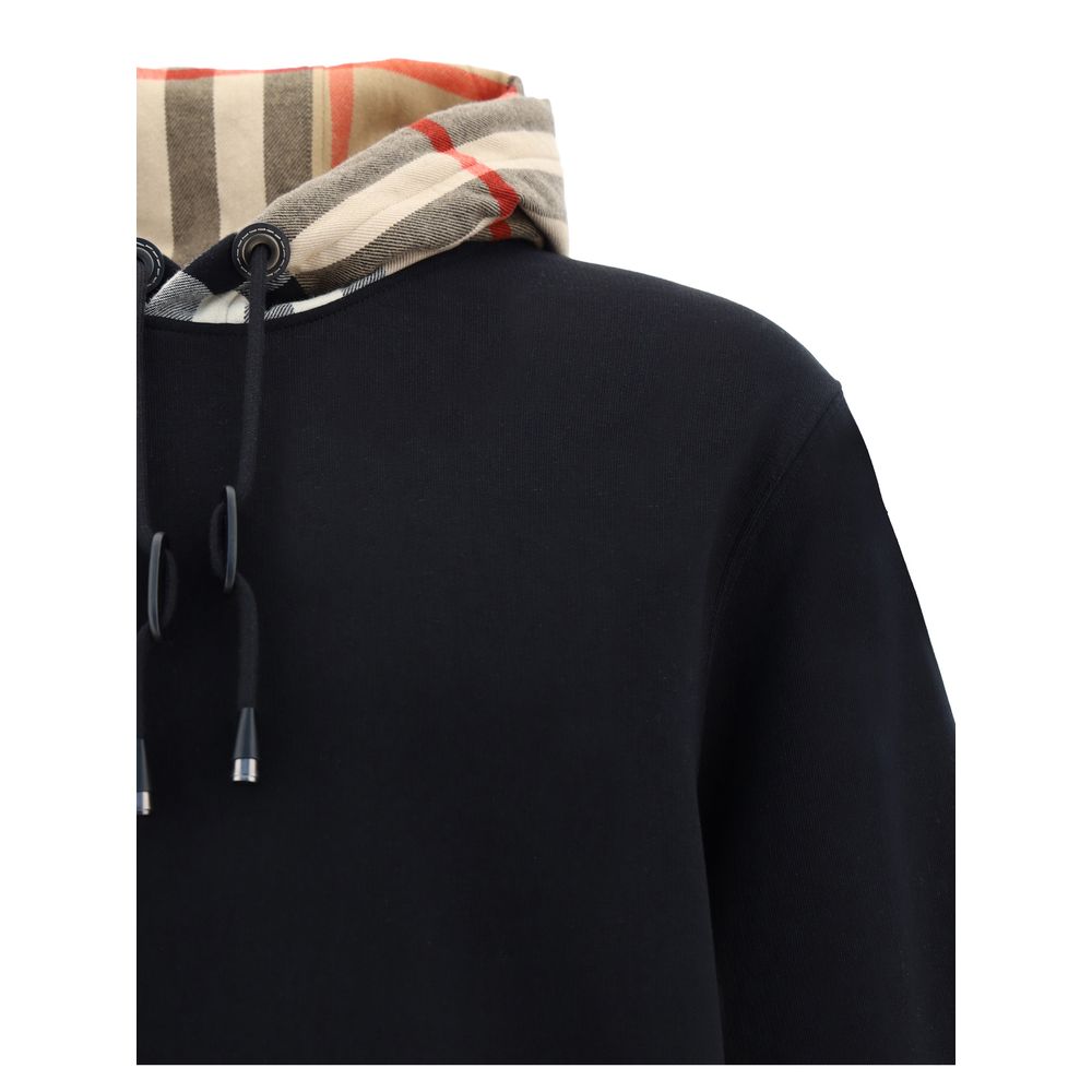 Burberry Black Cotton Samuel Hoodie Sweatshirt
