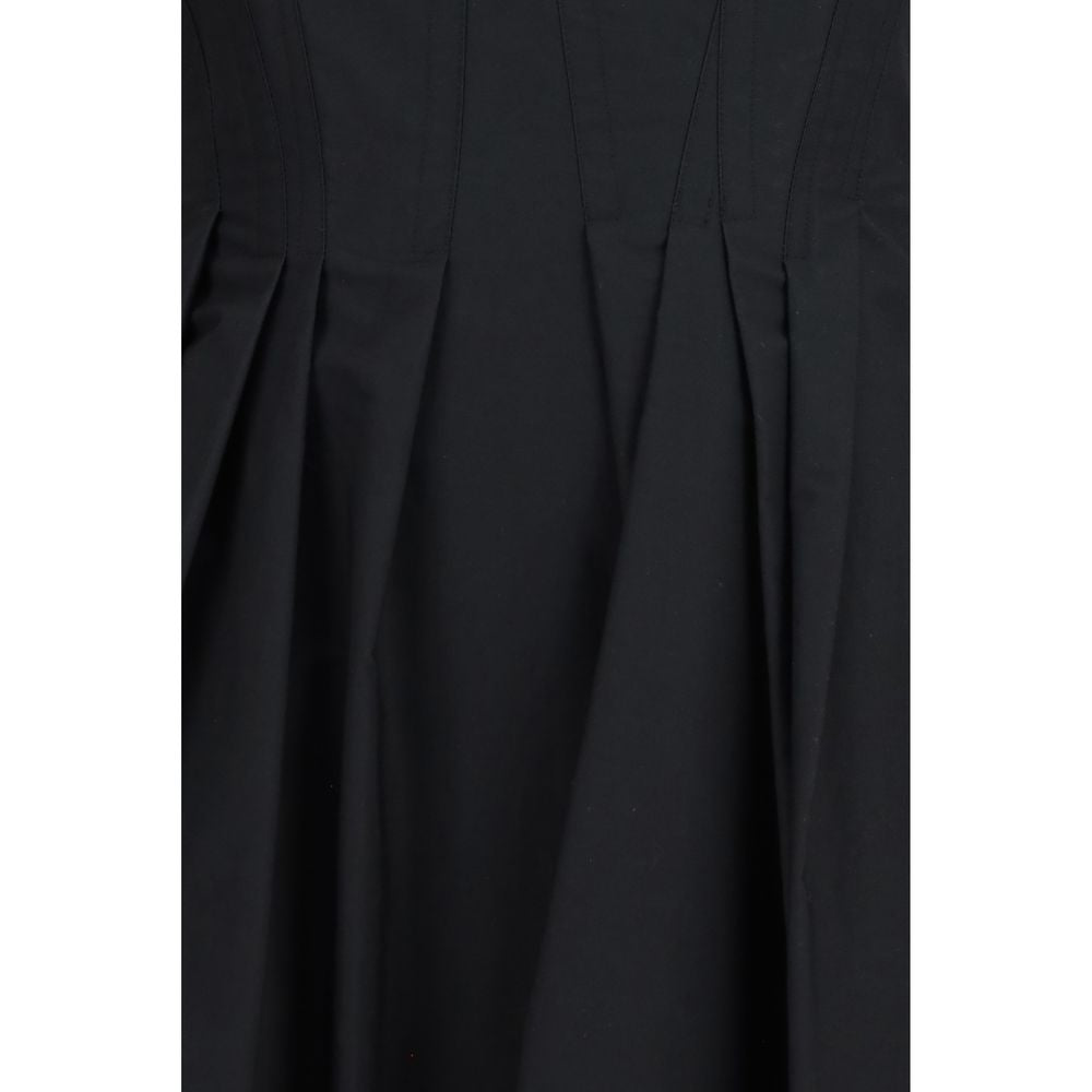 Max Mara Black Cotton Sleeveless Mini Dress