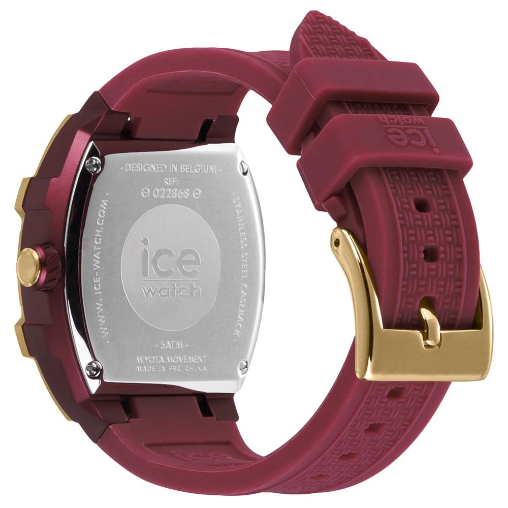 ICE Purple Unisex Silicone Bracelet Watch with Analog Display