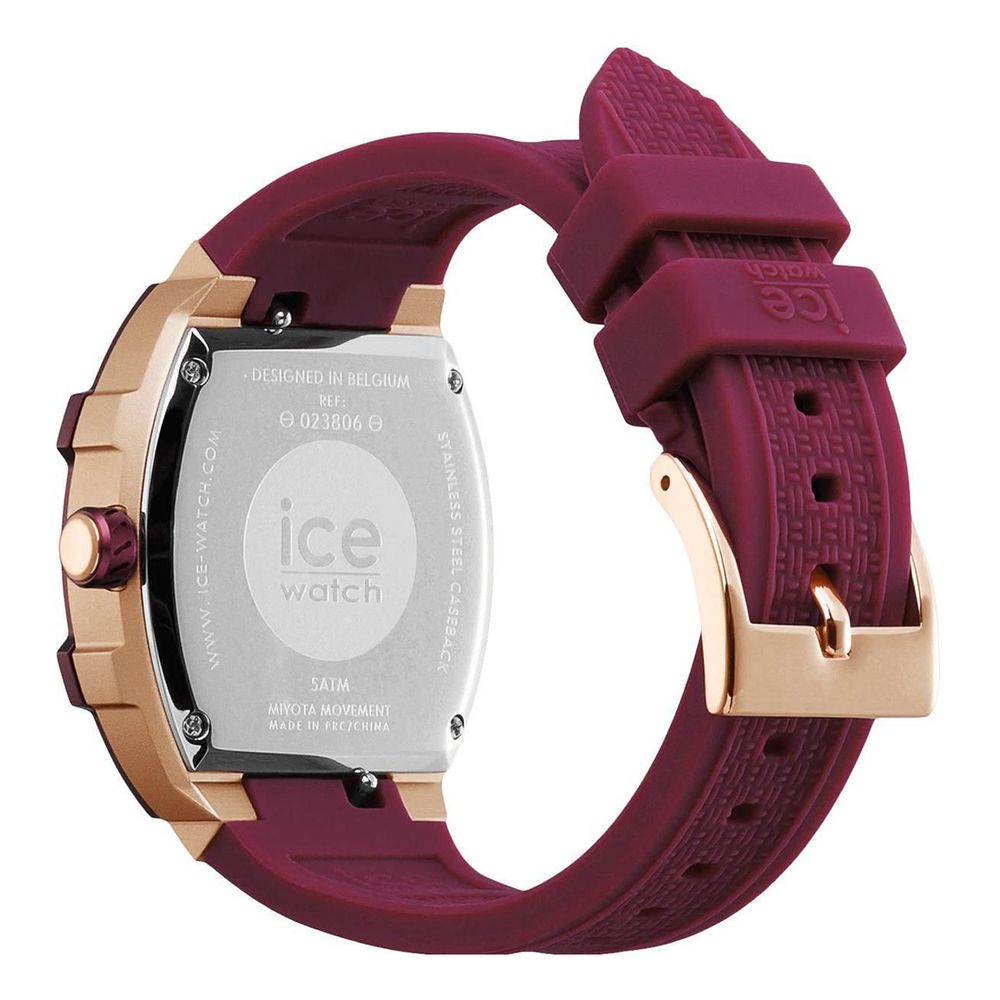 ICE Multicolor Women’s Silicone Bracelet Watch - Bold Pink Design