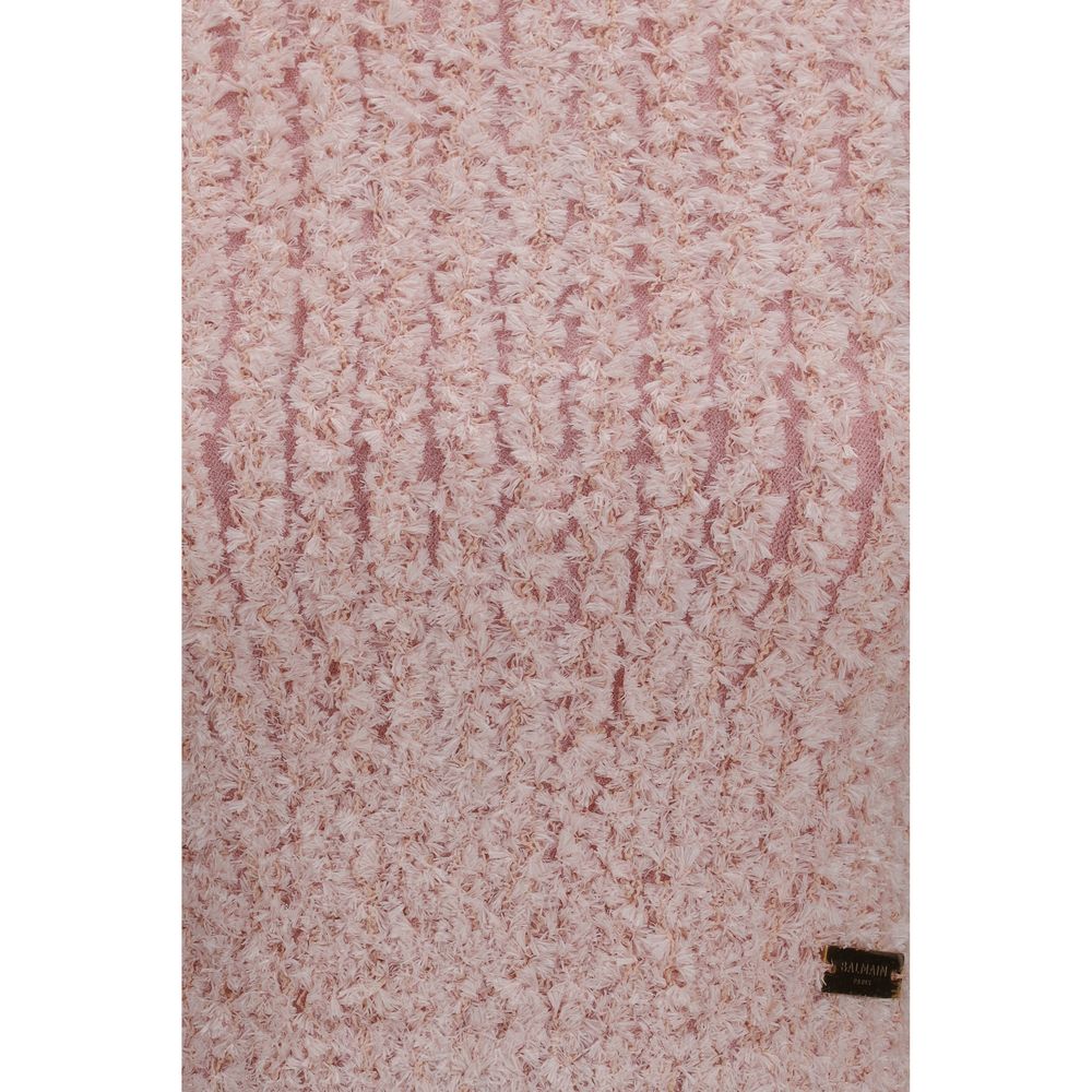Balmain Multicolor Viscose Sleeveless Crew Neck Top