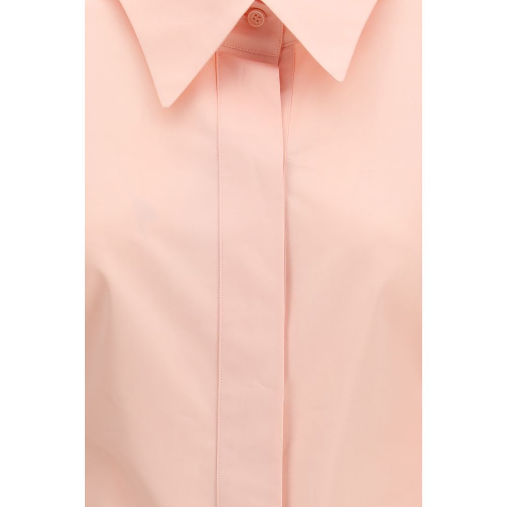 Givenchy Peach Pink Balloon-Sleeve Cotton Shirt