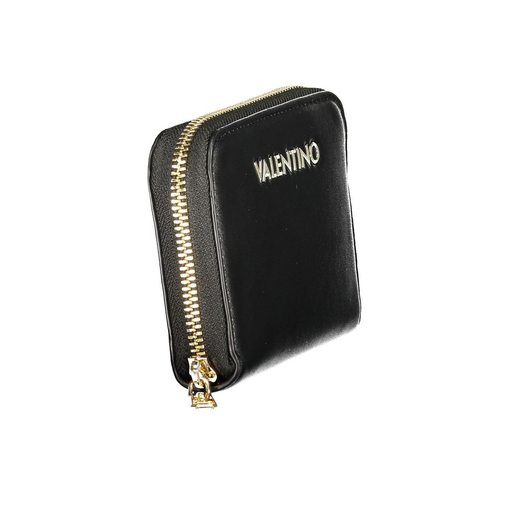 Mario Valentino Black Faux Leather Women's Wallet