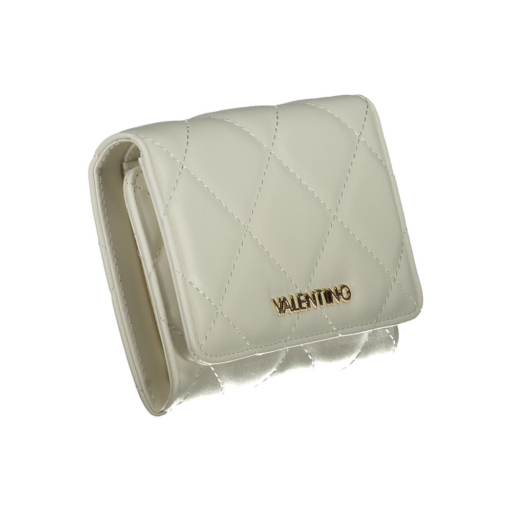 Mario Valentino White Faux Leather Women's Wallet