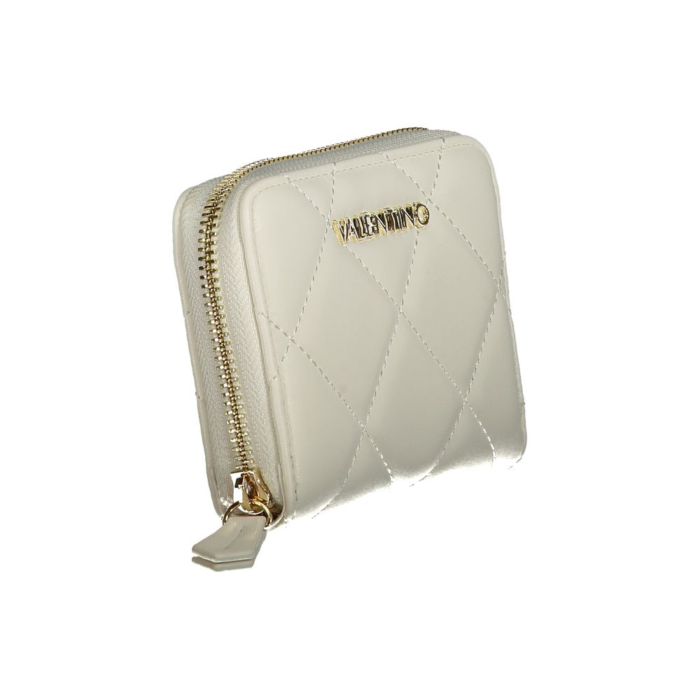Mario Valentino White Faux Leather Women's Wallet