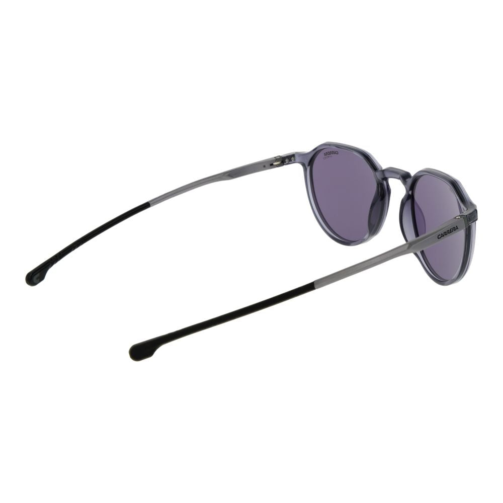 Carrera Ducati Men’s Sunglasses – Gray Aluminum Frame, Blue Mirrored Lenses