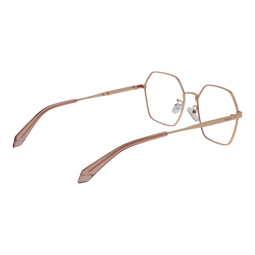 Polaroid Women’s Optical Glasses – Rose Gold Square Frame, 55mm