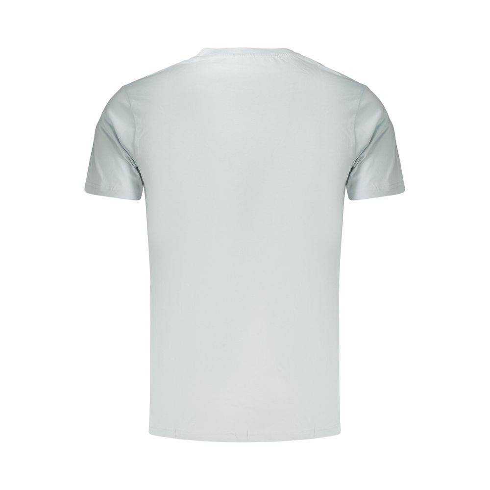 RIFLE Light Blue Cotton Men's T-Shirt