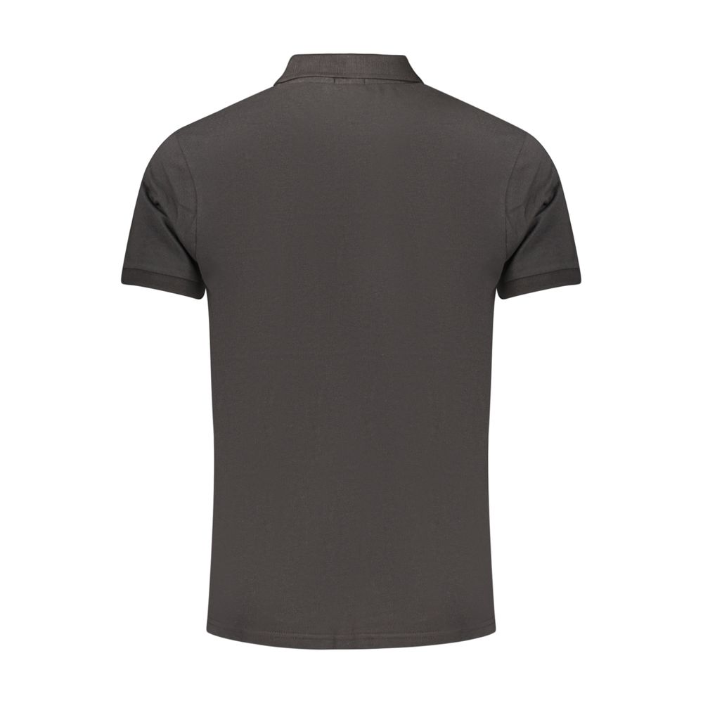 Rifle Black Cotton Polo Shirt - Effortless Casual Elegance