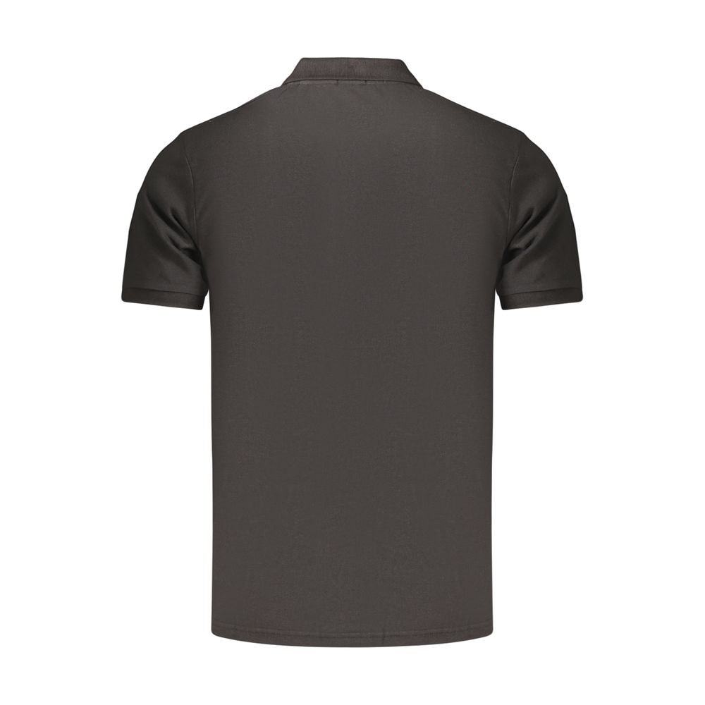 RIFLE Black Cotton Men's Polo Shirt
