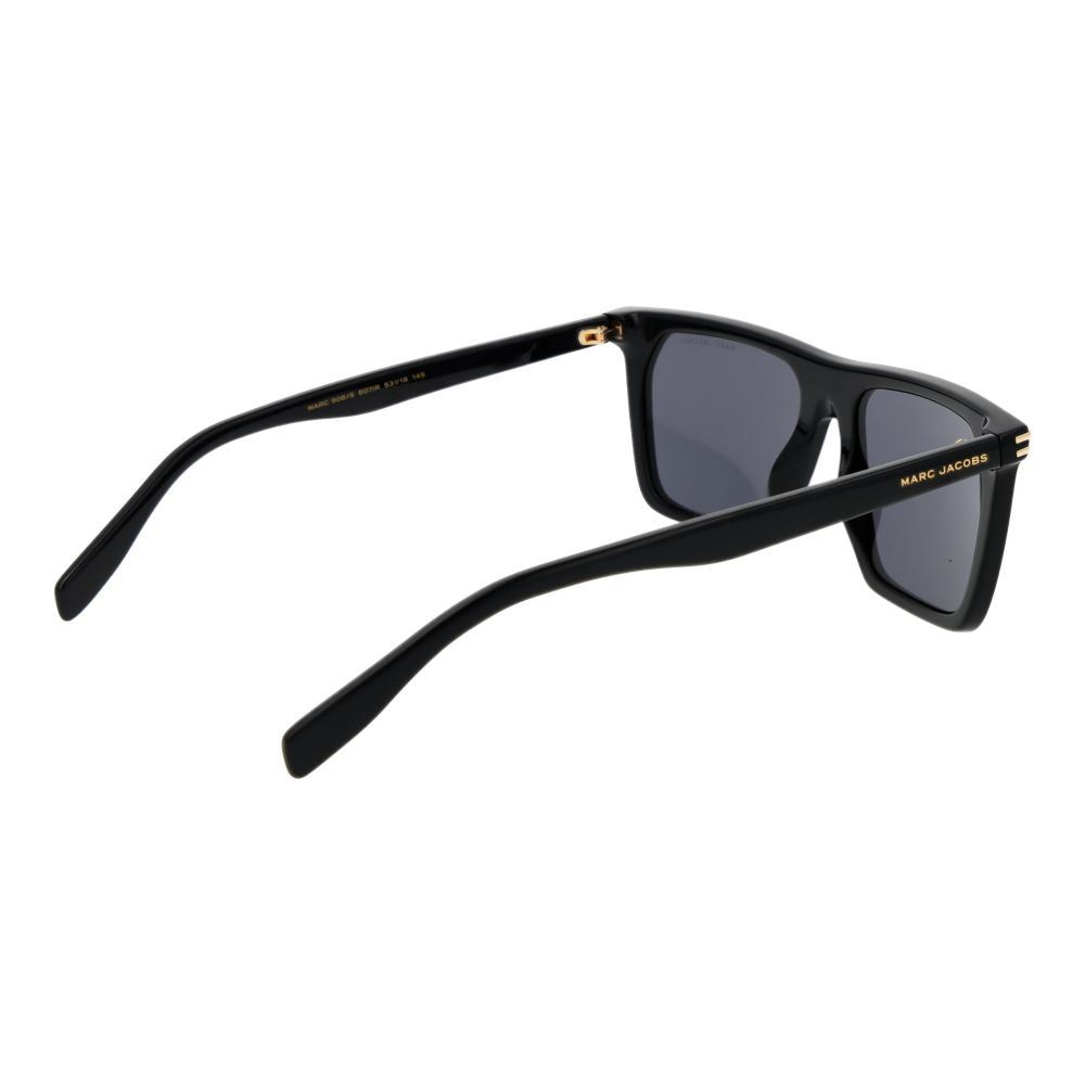 Marc Jacobs Men’s Sunglasses – Black Acetate Frame, Grey Lenses