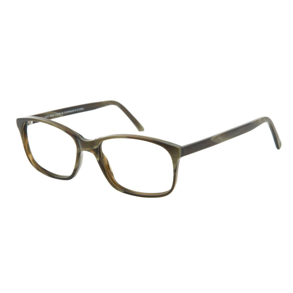 Andy Wolf Unisex Brown Acetate Glasses – Rectangle Frames