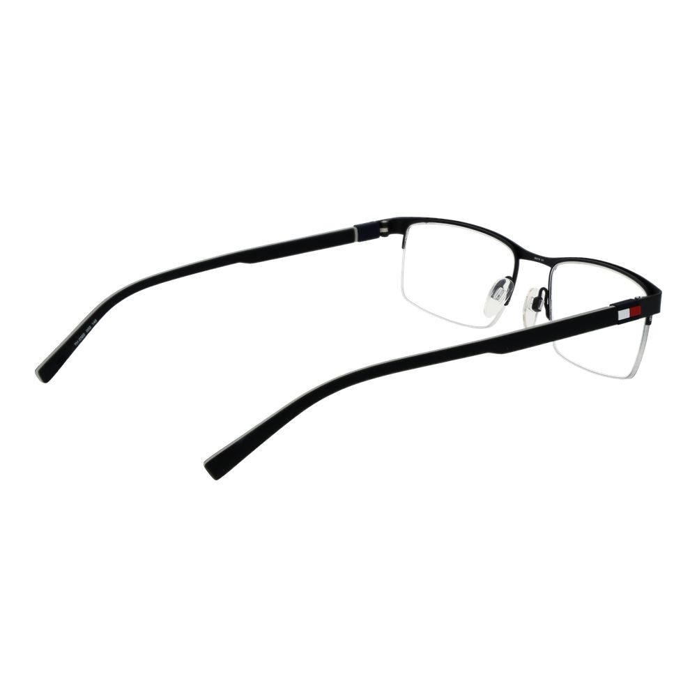 Tommy Hilfiger Men's Optical Glasses – Black Half-Rim Frame