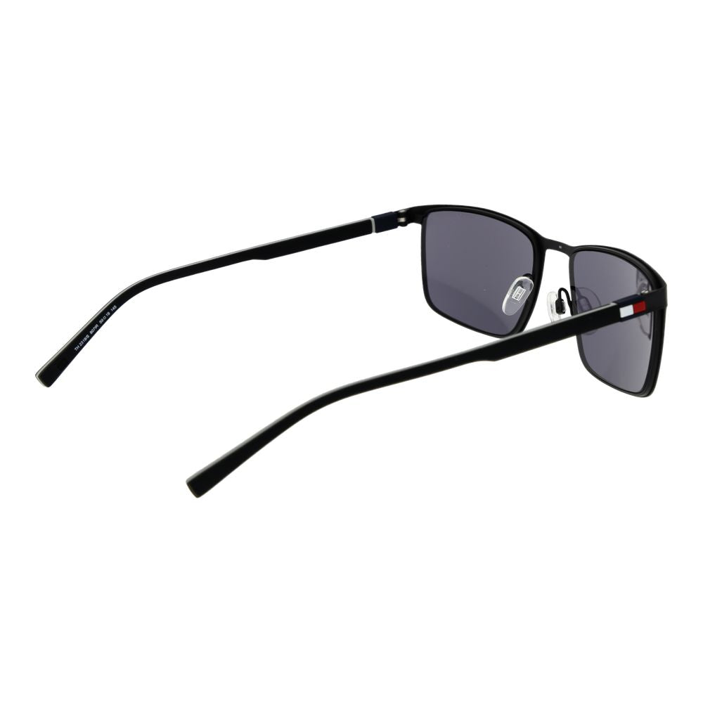 Tommy Hilfiger Men’s Sunglasses – Black Metal Frame, Grey Lenses