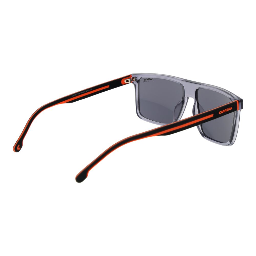 Carrera Men’s Sunglasses – Grey Square Frame, Mirrored Lenses