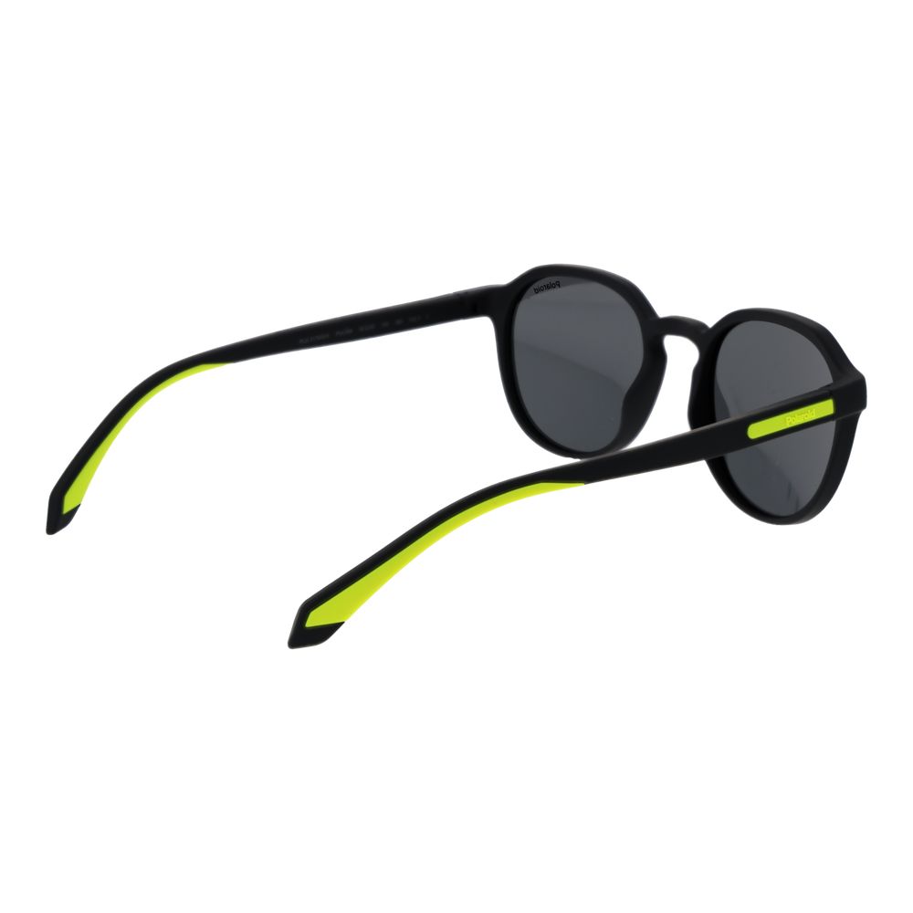 Polaroid Men’s Sunglasses – Black Full-Rim Frame, Grey Polarized Lenses