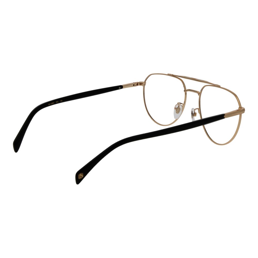 David Beckham Men's Gold Aviator Sunglasses – Grey Polarized Lenses