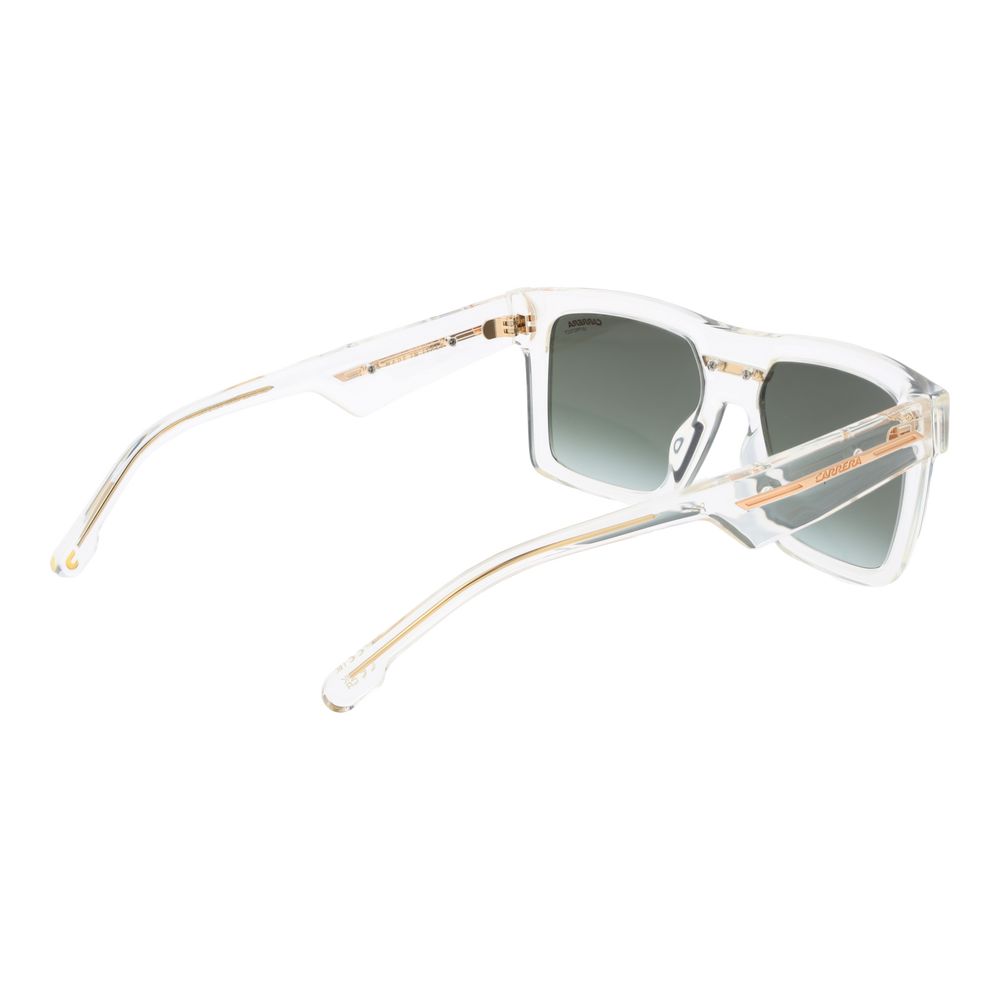 Carrera Men's Transparent Sunglasses – Green Gradient Lenses