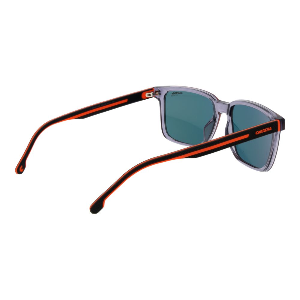 Carrera Men’s Sunglasses – Grey Rectangle Frame, Mirrored Lenses