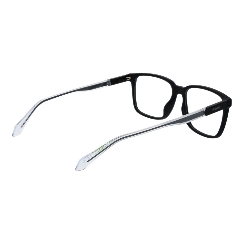 Polaroid Men’s Optical Glasses – Black Square Frame, 56mm