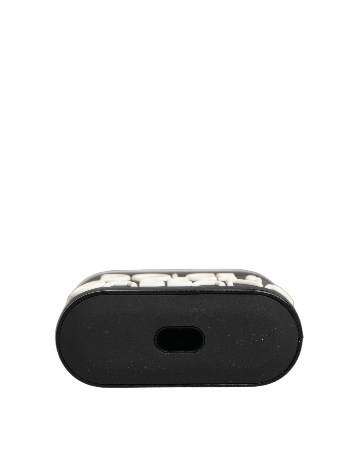 Dolce & Gabbana Black PVC Embossed Logo Flip Holder for Women Airpods