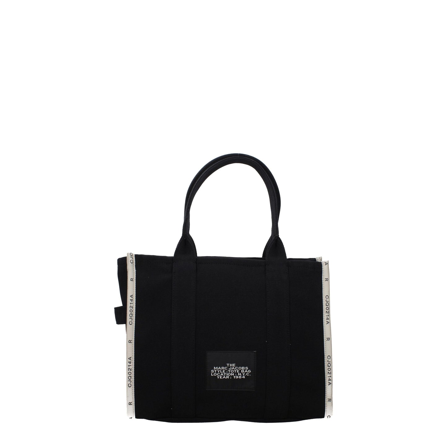 Marc Jacobs Black Canvas The Jacquard Large Tote Bag