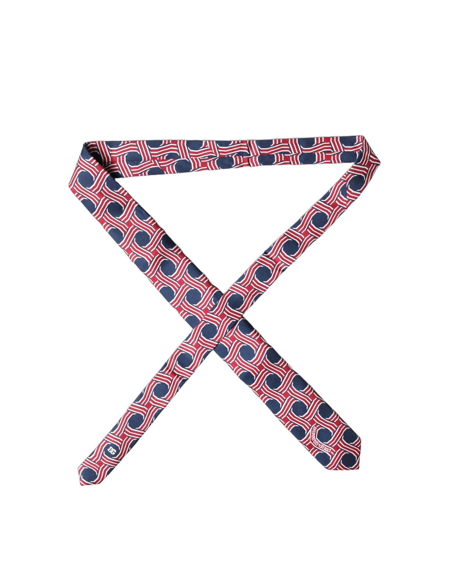 Dolce & Gabbana Multicolor Patterned Silk Adjustable Necktie