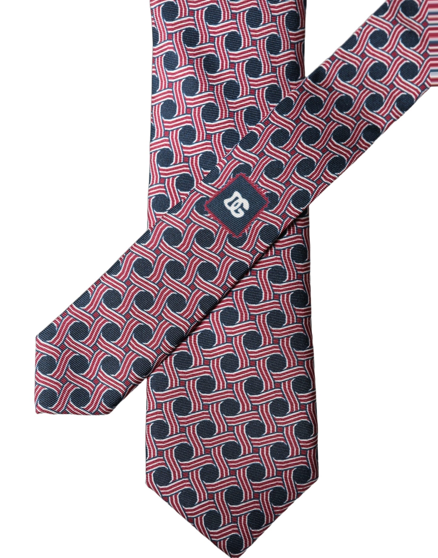 Dolce & Gabbana Multicolor Patterned Silk Adjustable Necktie