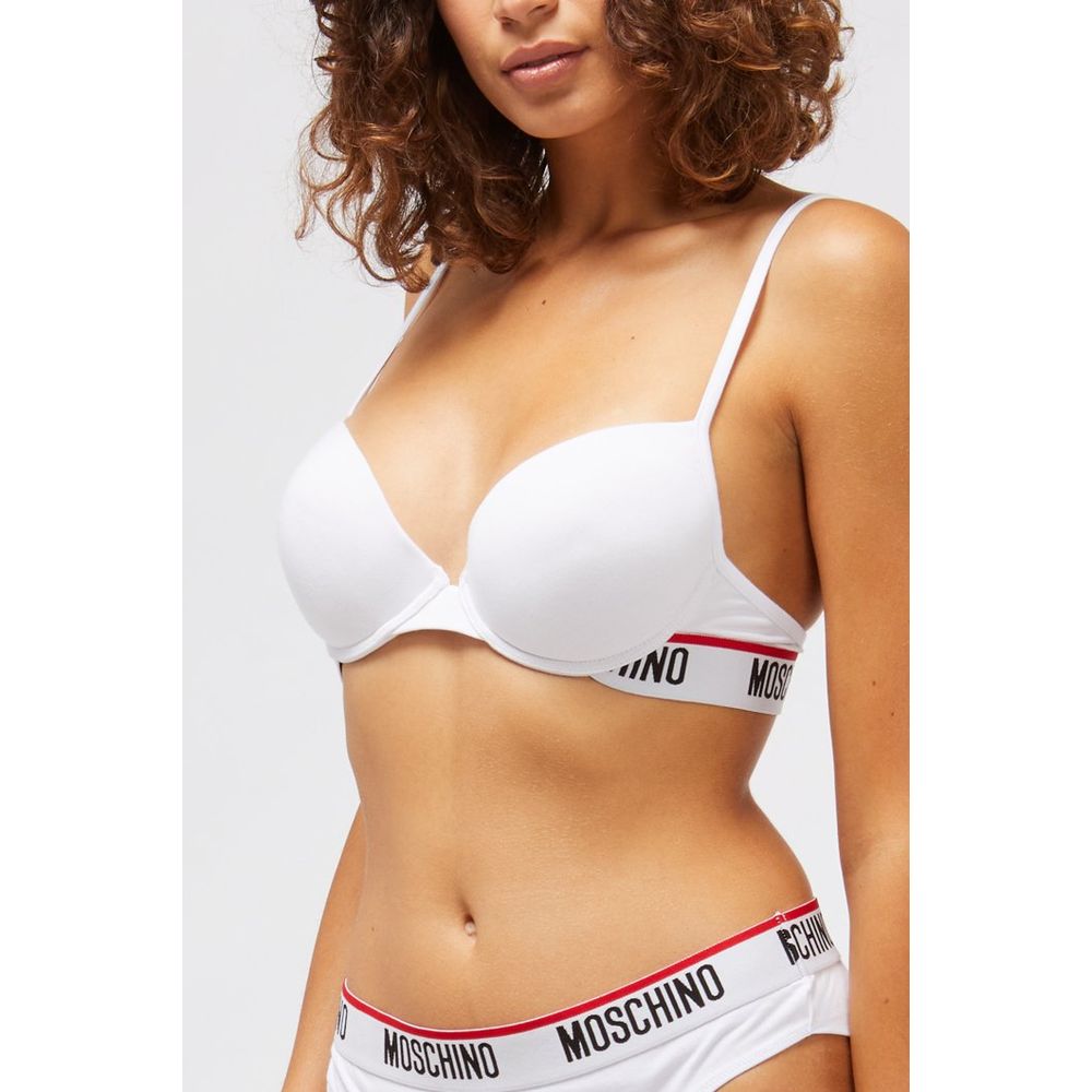 Moschino White Cotton Bra - Women's L